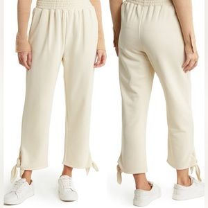 NWT CINQ À SEPT SWEATPANTS TERRY KNOTTED LIANA PANTS